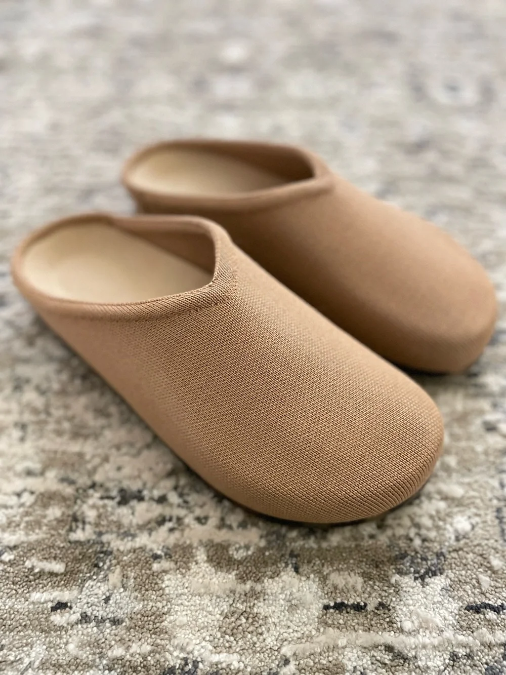 Rothy's The Casual Clog Butternut Size 10 Merino Wool Tan Beige - Picture 3 of 6